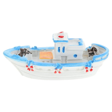 IFANLANDOR Model Fishing Boat Resin Decorative For Family And Friends 1 Pcs