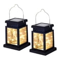 thumbnail image 1 of Paquete de faroles solares con luz LED de alambre tipo hada (2 unidades), 1 of 2