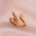 thumbnail image 3 of Piercing falso para nariz Yashi con forma de mariposa y diamantes de cristal sin perforación, 3 of 4