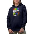 thumbnail image 2 of Kindergarten Rocks - Back-To-School or School Teacher, Navy Blue Hooded Sweatshirt or Hoodie, 3XL, 2 of 5