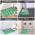 thumbnail image 3 of Cactus green Pattern Front Door Mat, Indoor Mats for Bedroom Bathroom Kitchen, Floor Mat Non-Slip, Soft Carpet Floor Cover Machine Washable Entryway Mat - 20x31.5in, 3 of 5