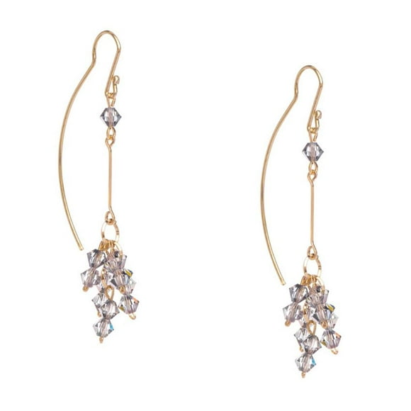 Aretes Violador con Genuine Czech Crystal By Preciosa Aleación con Oro 18k Jands Joyeria y Moda JA-065-V 01 VA