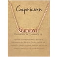 thumbnail image 4 of Sonducket Doce signos del zodiaco carta encanto constelaciones tema amistad collar elegante con tarjeta de exhibición colgante oro rosa capricornio Type3 NO3 Sonducket AP009337-03, 4 of 6