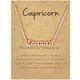 thumbnail image 3 of Collar elegante con tarjeta de exhibición Capricornio de Qarigey oro rosa, 3 of 6