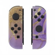 Purple Marble Effect Switch Custom Joy-Con Controller Unique Design