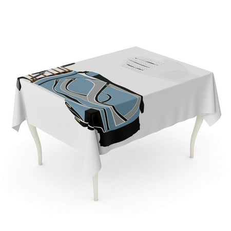 

KDAGR Active Blue Golf Clubs Sport Equipment White Gloves Activity Caddy Competition Tablecloth Table Desk Cover Home Party Decor 60x120 inch