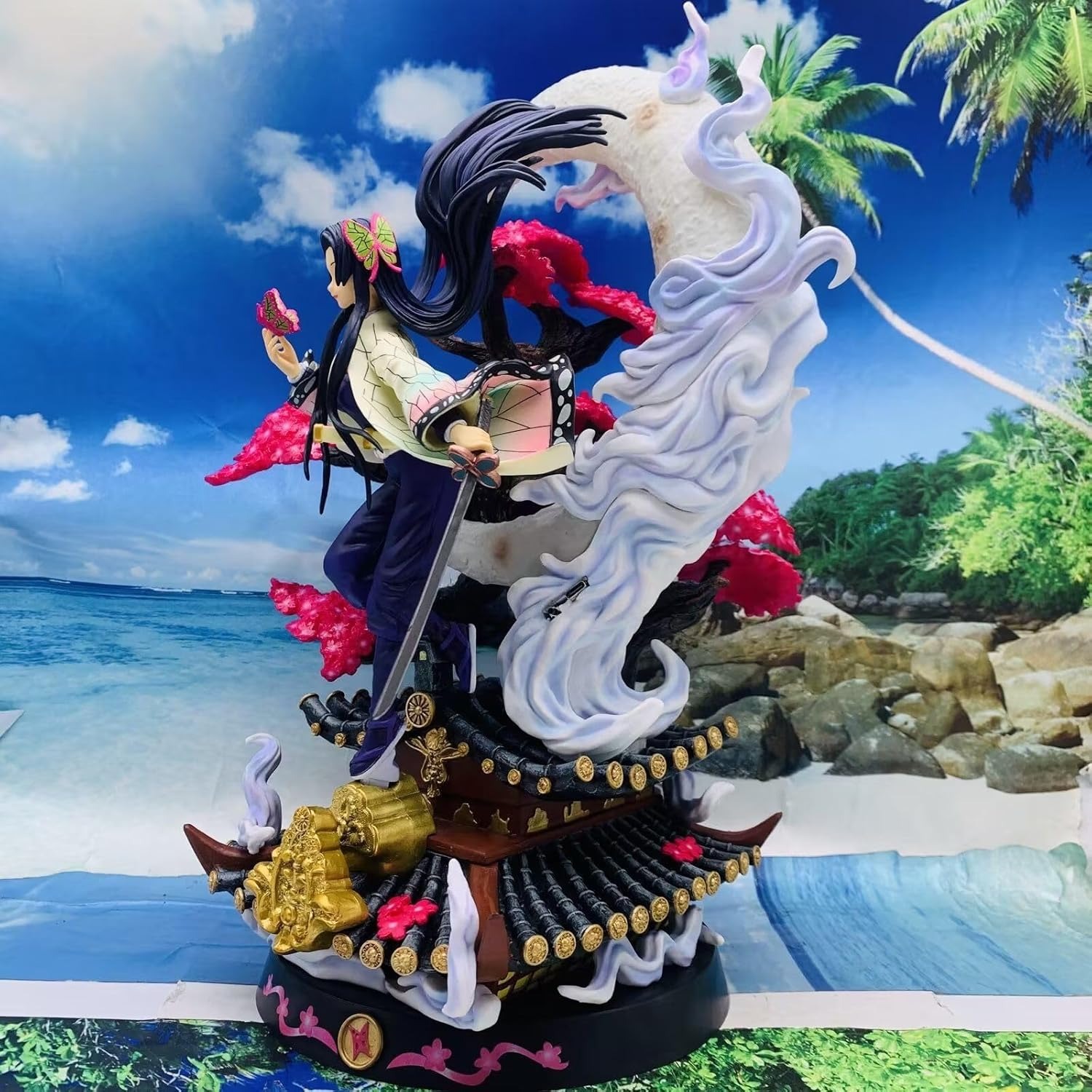 Kochou Kanae Figure, Fighting Kochou Kanae Anime Figures 39cm/15.4inch PVC Handmade Character Model Decoration Craft Gifts
