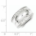 thumbnail image 2 of Sterling Silver Twisted Dome Ring (Size 7) Made In India qr510-7, 2 of 2