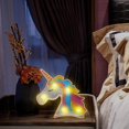 thumbnail image 4 of Creativo DIY pintura de diamante completo caballo luz LED dormitorio decoración lámpara de noche, 4 of 9