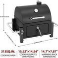 thumbnail image 3 of Grill with Ash Tray,Tabletop Outdoor Barbecue Smoker,Small BBQ Grill for Outdoor Cooking, Backyard Camping Picnics Beach by, 3 of 8