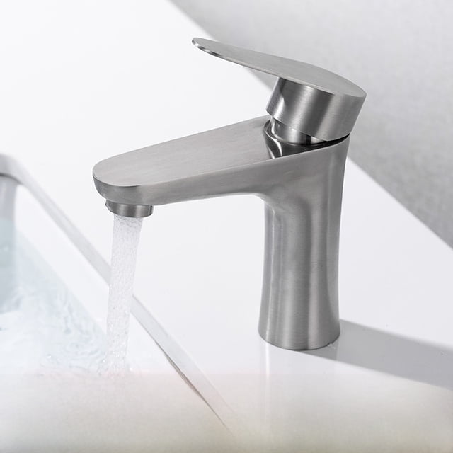 Lavabo de acero inoxidable 304, grifo frío y caliente, lavabo, lavabo, mesa elevada, lavabo, grifo para inodoro