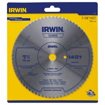 IRWIN Tools Classic Series Steel Corded Circular Saw Blade, 7 1/4-inch, 140T, .087-inch Kerf (11840) C57