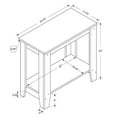 thumbnail image 4 of Accent Table Side End Nightstand Lamp Living Room Bedroom Laminate White, 4 of 4
