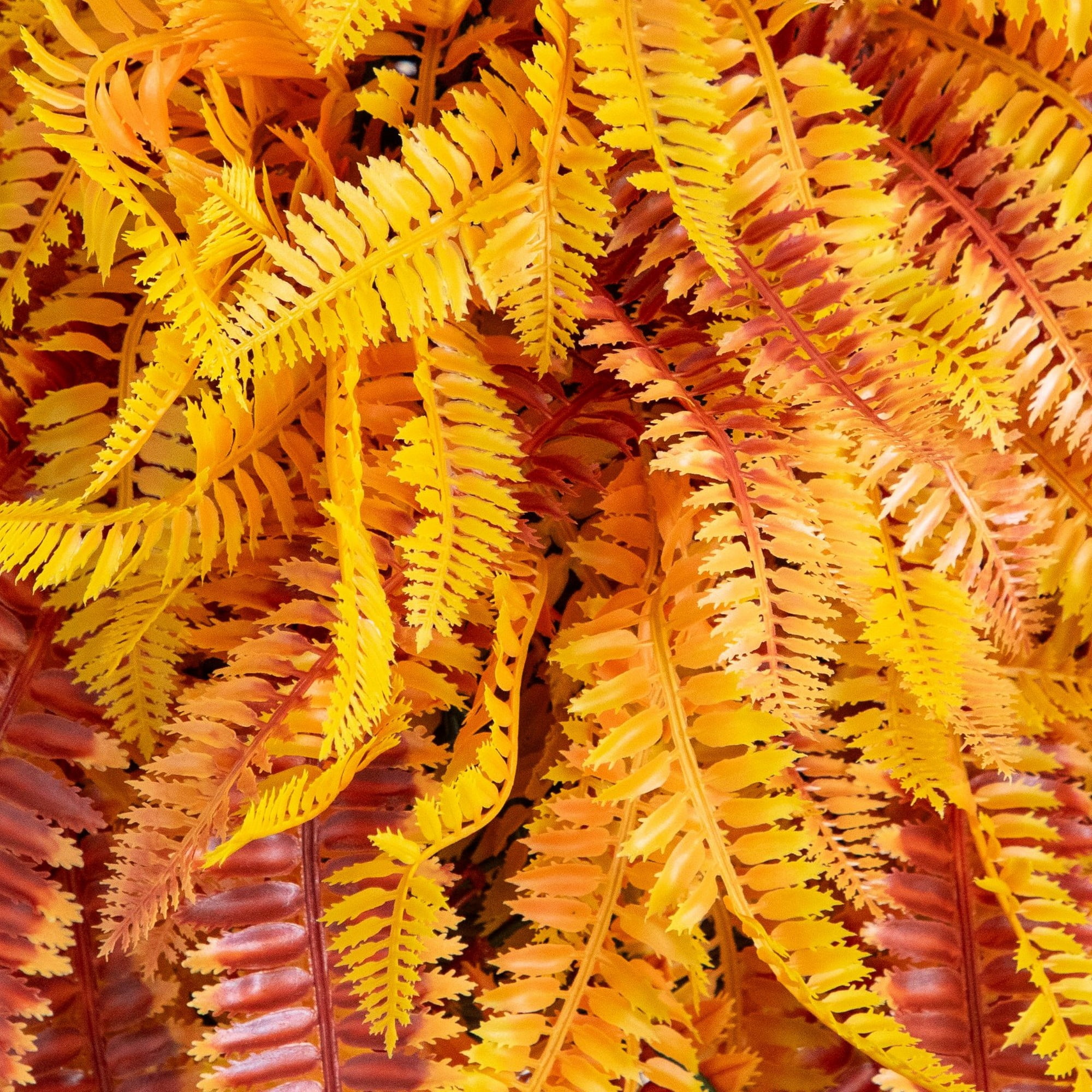 36in. UV Resistant Autumn Artificial Fall Fern Hanging Basket (Indoor/Outdoor)
