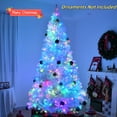thumbnail image 5 of Tcbosik Pre-Lit Christmas Tree with 500 APP Controlled RGB Lights, 8ft Artificial Xmas Tree with 1500 Branch Tips & Metal Stand, Holiday Party Decoration, White, 5 of 8