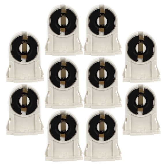 Soimiss 10Pcs Lamp Parts Fluorescent Tube Holders Abs Multi Replacement Home Use