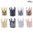 thumbnail image 2 of Crown Beads Rhinestone Shiny 8PCS Large Hole Crown Charms Cubic Zirconia Beads, 2 of 10