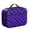 Purple/Black, variant on Gray and Black Wavy Checkered Pattern Insulated Lunch Bag Teens,Bento School Lunch Bag for Teens for Work,Picnic or Travel 10.6x7.7x4.3 Inches,12 Can Capacity