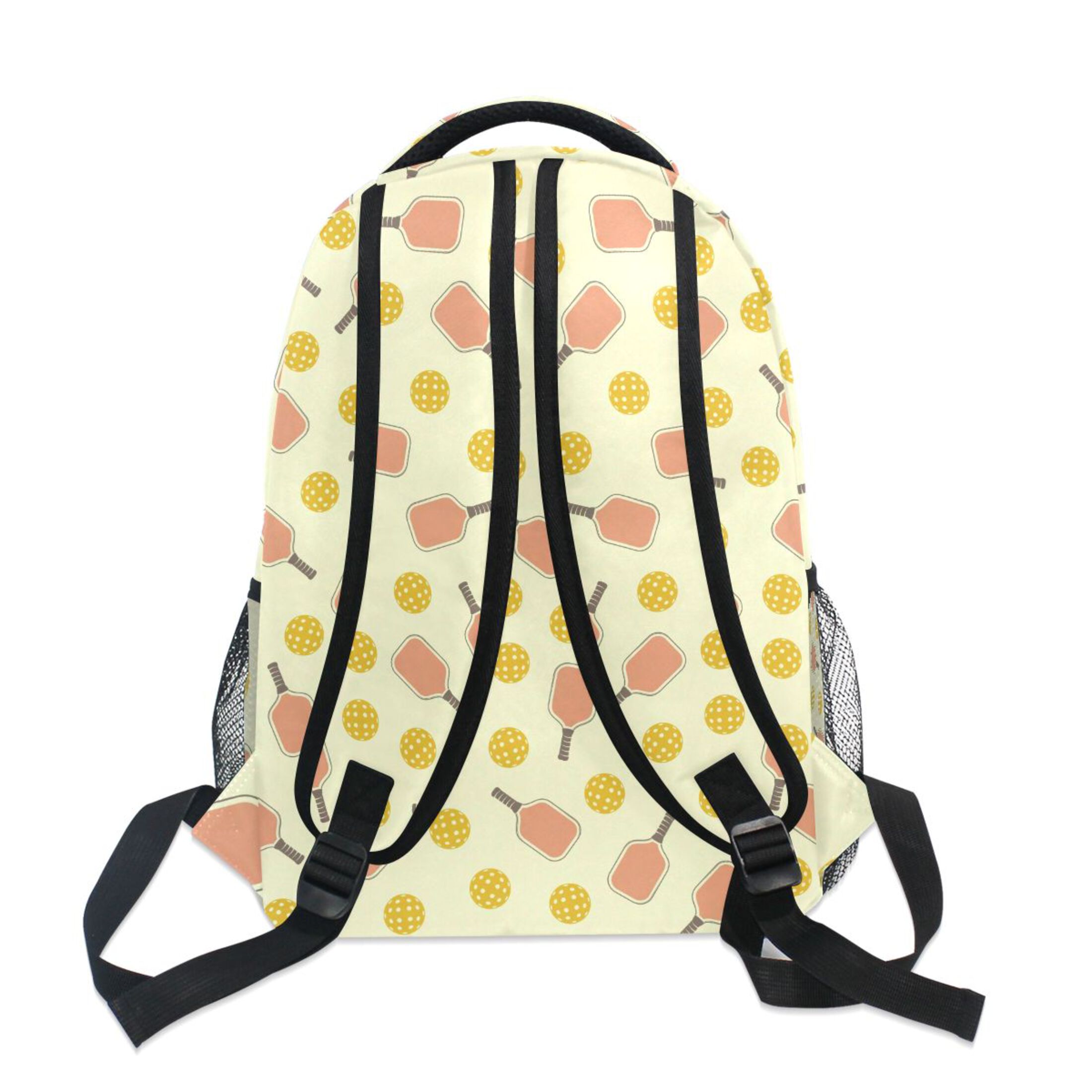 ALAZA Stylish Backpack Yellow Pickleball Balls Elementary Bookbag Personalized Laptop School Bags Travel Daypack