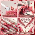 thumbnail image 4 of Pink Theme Galentine Banner Red Hearts Friendship Display Gold Stars Floral Decor Girls' Backdrop for Galentine's Party Girls' Gathering BFF Celebration, 4 of 9