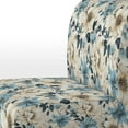 thumbnail image 4 of Designart "Beachy Blue Hydrangea Calm III" Blue Floral Upholstered Accent Chair - Cottage Arm Chair For Bedroom, 4 of 5