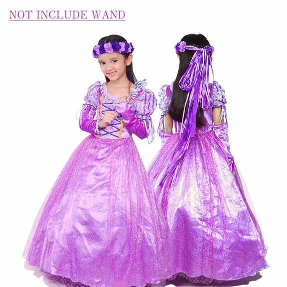 KAWELL 4t Princess Dress Costume Deluxe Party Christmas Fancy Dress Up for Girls