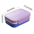 thumbnail image 2 of Microwavable Insulated Sealed Portable Compartmented Lunch Box for Adults, Leak-Proof Bento Container with Cutlery, Office & Travel Food Storage, 1-Pack, 2 of 5