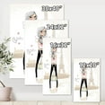 thumbnail image 4 of Designart Cute Girl By The Tour Eiffel In Paris Canvas Wall Art, 4 of 4