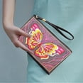 thumbnail image 4 of Bolso de mano con forma especial para pintura de diamantes, derivado portátil, monedero con mariposa bordada con diamantes, 5d, redondo, con diamantes, mandala, 4 of 6