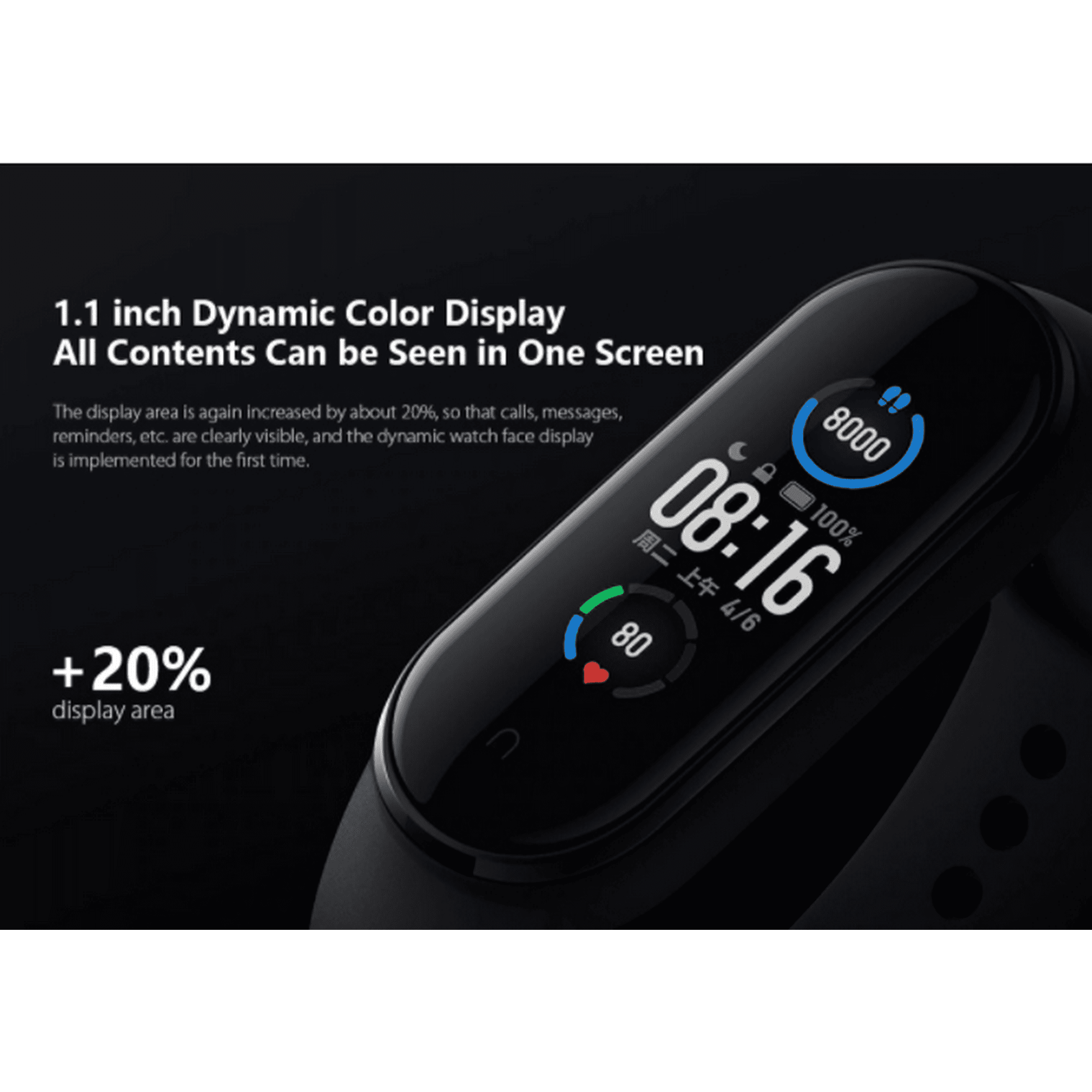 Global version xiaomi mi band 4 smart watch wristband amoled bluetooth 5.0 swim hot sale