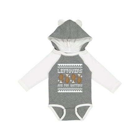 

Inktastic Ugly Leftovers Sweater Gift Baby Boy or Baby Girl Long Sleeve Bodysuit