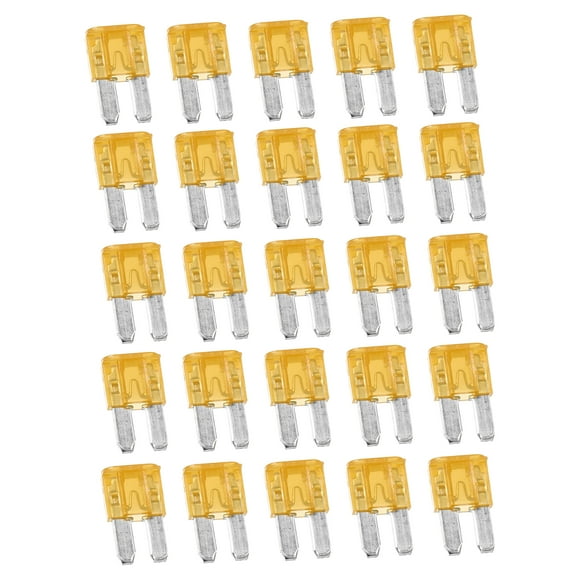 Unique Bargains 25pcs 5A 5Amp Car Mini Blade Fuses for Boat Truck RV Camper Motorcycle SUV Replacement Fuse Orange