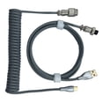 thumbnail image 2 of Coiled Keyboard Cable, Professional Gaming Keyboard Cable with 2 Stage Design, Double Layer Knitted Mesh, Sturdy Connector, Easy to Store, Self Locking, 2 of 8