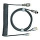 thumbnail image 2 of Cable de teclado para juegos, conector resistente retráctil profesional, Cable de teclado en espiral para teclado mecánico, color gris plateado, 2 of 5