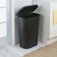 thumbnail image 4 of Sterilite 11.3 Gal. Lift Top Wastebasket Plastic, Black, Set of 6, 4 of 8