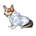 thumbnail image 7 of Honeii Rose Flowers Print Small Dog Hoodies Pet Hooded Sweatshirts Fall Winter Puppy Cat Sweaters Warm Clothes for Small Dogs Outfits Costume-X-Small, 7 of 7