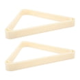 thumbnail image 3 of 2 soportes triangulares para bolas de billar de 5,25 cm, color blanco, 3 of 14