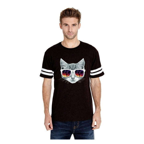 MmF - Mens Football Fine Jersey T-shirts, up to Size 3XL - Kitty