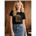 thumbnail image 5 of Pumpkin Wagon Ride Autumn T-Shirt for Women and Men, Fall Harvest Graphic Tee, Unisex Casual Thanksgiving Top, Comfortable Cotton Blend Seasonal Outfit for Fall Lovers and Family Gatherings, 5 of 7