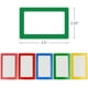 thumbnail image 2 of Etiquetas adhesivas con nombre, 300 unidades, etiquetas simples, 1 rollo, 5 colores, 3,5" x 2,25", etiquetas adhesivas con línea perforada para la escuela, la oficina y el hogar, 2 of 6