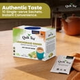 thumbnail image 4 of QuikTea Instant Lemongrass Ginger Chai Tea Latte, 10 Single-Serve Sachets, Artisanal Indian Chai Latte Mix, Just Add Hot Water, Low Caffeine, Non-GMO, Gluten Free, 4 of 9