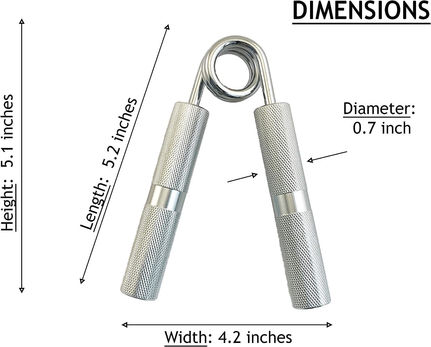 300 LB Heavy Duty Hand Grip Strengthener – Metal Grip Trainer for Forearm, Wrist & Finger Exercise
