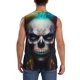 thumbnail image 4 of Balery Modern Abstract Colorful Skull C Camisetas sin mangas para hombre, absorbe la humedad y protege contra el mal olor.-XX-Large, 4 of 7
