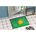 thumbnail image 4 of Carolines Treasures 8861JMAT 24 x 36 Po Papillon Orange sur Tapis Vert Intérieur Ou Extérieur, 4 of 4