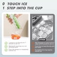 thumbnail image 4 of Graflsoa 2024 Innovative One-Press Ice Cube Tray - Dual Color (Green & Orange), Spill-Proof Design, Food-Grade PC+PP, 6-Cube Capacity, Perfect for Cocktails & Parties, 2-Pack, 4 of 7
