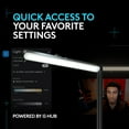 thumbnail image 3 of Logitech G Litra Beam LED for Gaming Setup, Key Light with TrueSoft, Adjustable Mount, Brightness/Color Temp, Desktop App Control for PC/Mac - Graphite, 3 of 8