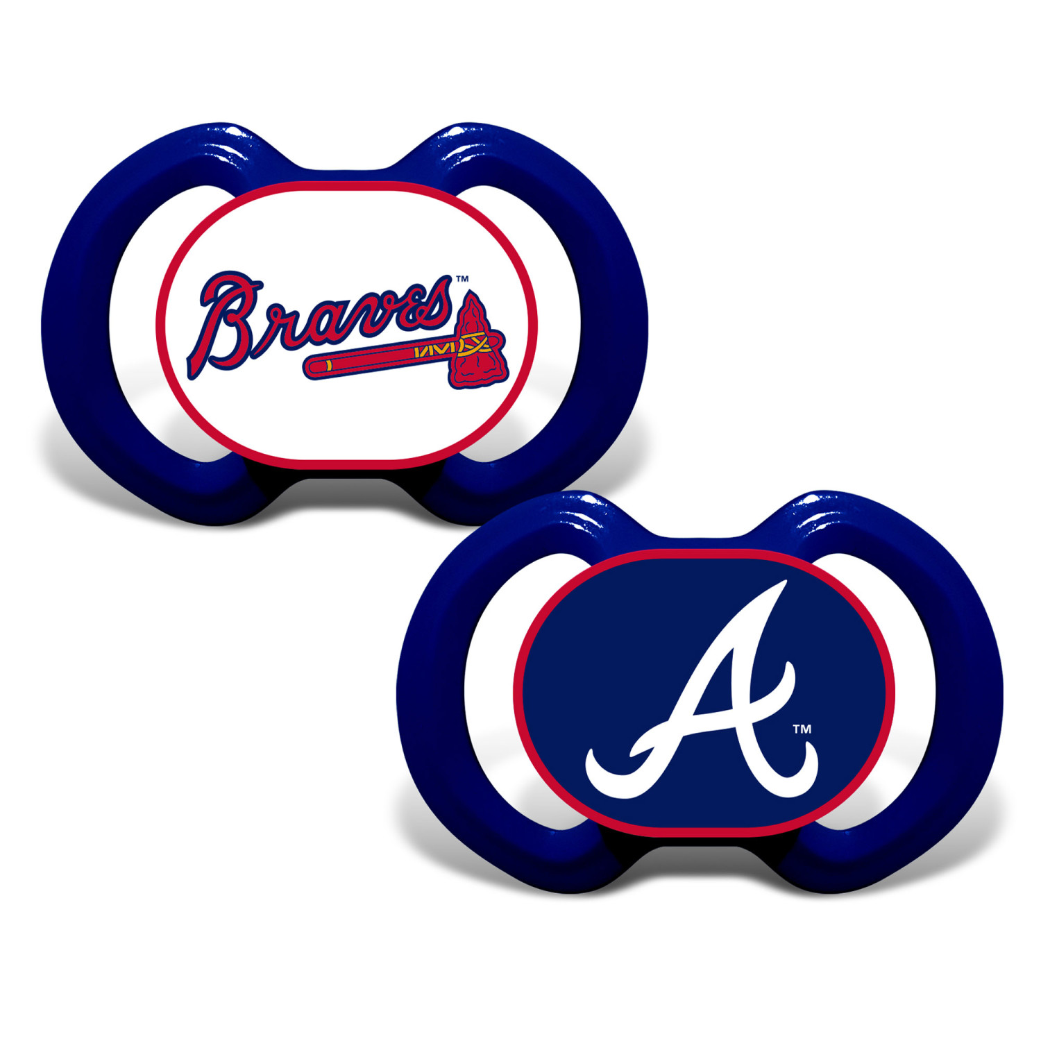 BabyFanatic Officially Licensed Pacifier 2-Pack - MLB Atlanta Braves - image 2 of 5