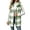 Mint Green, variant on Gamivast Sherpa Vest Cardigan for Women Plaid Hooded Button Down Sleeveless Jacket Buffalo Check Warm Fuzzy Winter Outerwear with Pockets for Casual Layering L
