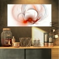 thumbnail image 1 of Nébuleuse Galactique Fractale Rouge - Toile d'Art Mural Abstrait, 1 of 3