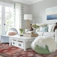 thumbnail image 3 of Balacho Elegant Vintage Boho Distressed Faux Wool Area Rug, 6' x 9', Red, 3 of 8